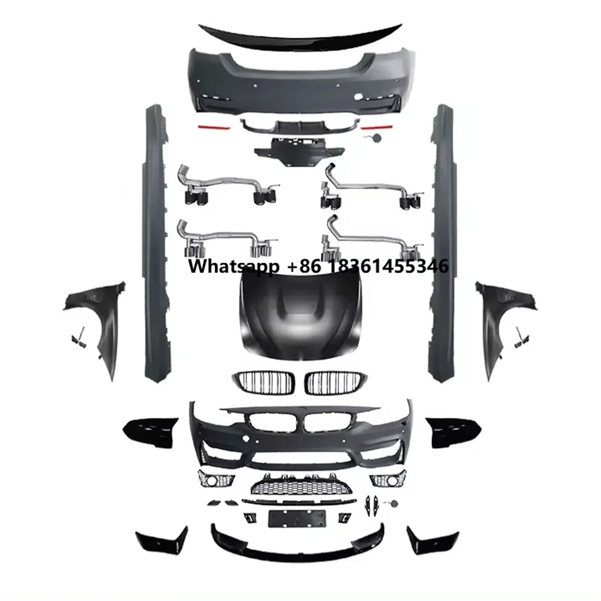 

For 4 Series F32 F36 Bodykit 2014-2017 Upgrade Modified to NEW M4 Style Bodykit Accessories Car Styling Bodykit Assembly