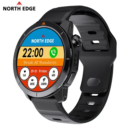 Imagen 2 del producto NORTH EDGE X-TREK 2 GPS reloj inteligente deportivo 1,43 ''pantalla Amoled 3ATM impermeable AOD reloj inteligente Bluetooth llamada brújula de altitud
