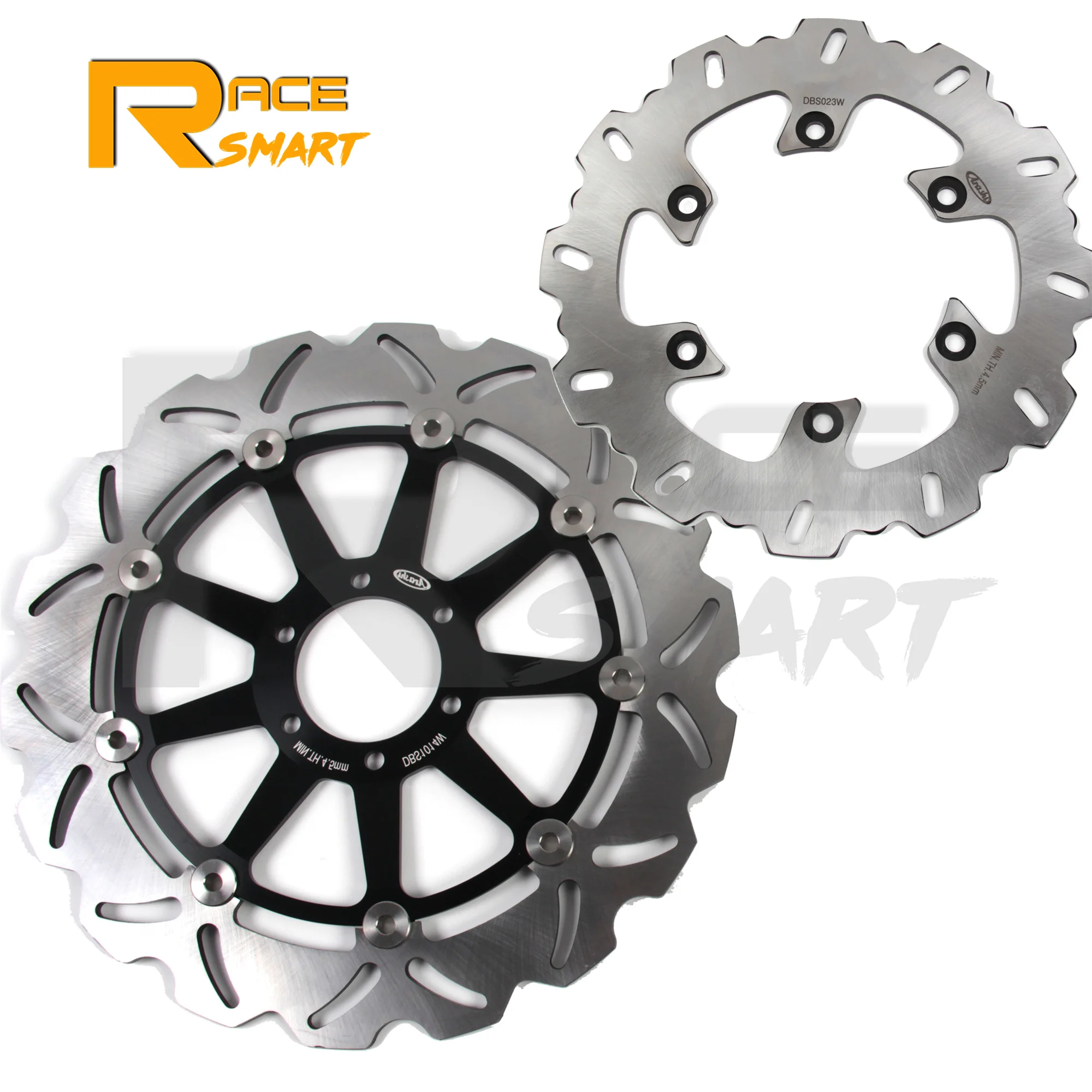 Motorcycle CNC Front & Rear Floating Brake Disc Rotors For DUCATI JUNIOR SS 350 1991-1993/ SS SUPERSPORT 400 1992-1997 1995 1996