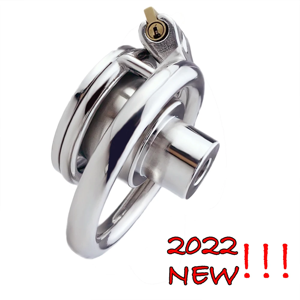 

2022 NEW Sissy Small Male Chastity Cage Stainless Steel Negative Cock Cage Bondage Penis Ring Bdsm Adult Sex Toys for Men Gay