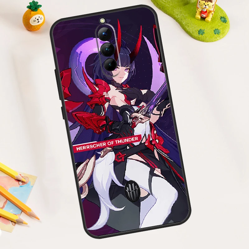 Herrscher of Thunder Honkai Impact 3 Case For ZTE Nubia Red Magic 8S Pro 9 Pro Plus RedMagic 8 Pro 7 7S 6 6S Pro 5S 5G 6R Cover