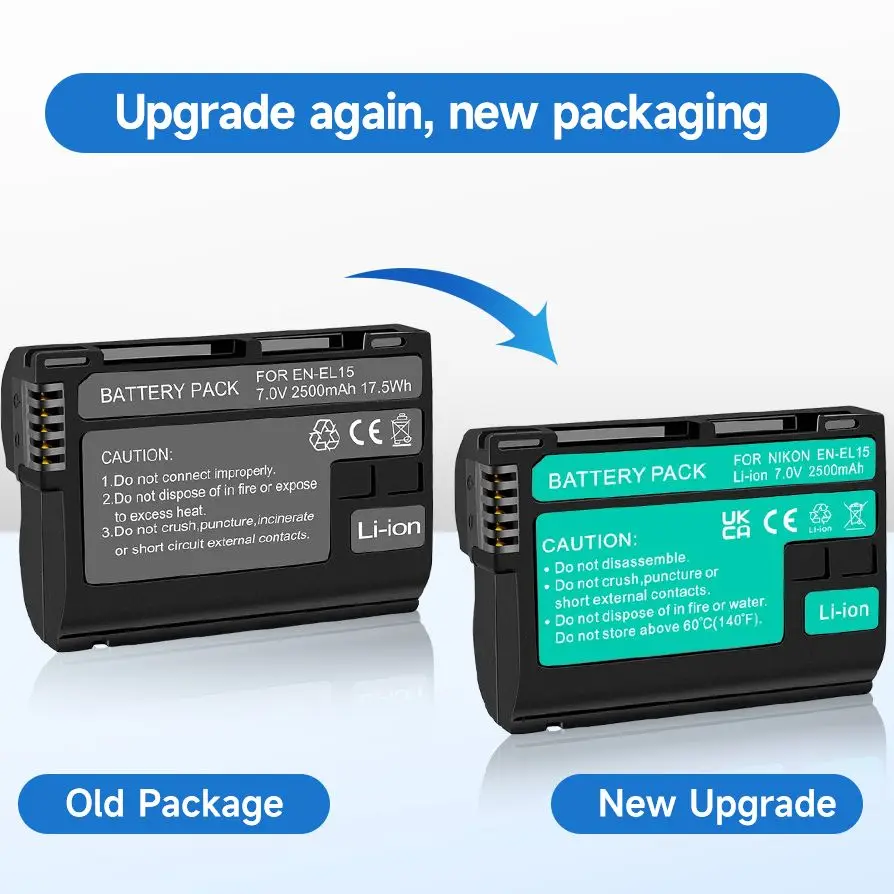 EN-EL15 EN EL15 ENEL15 7 В 2500 мАч аккумулятор для камеры Nikon DSLR D600 D610 D800 D800E D810 D7000 D7100 D7200 l15
