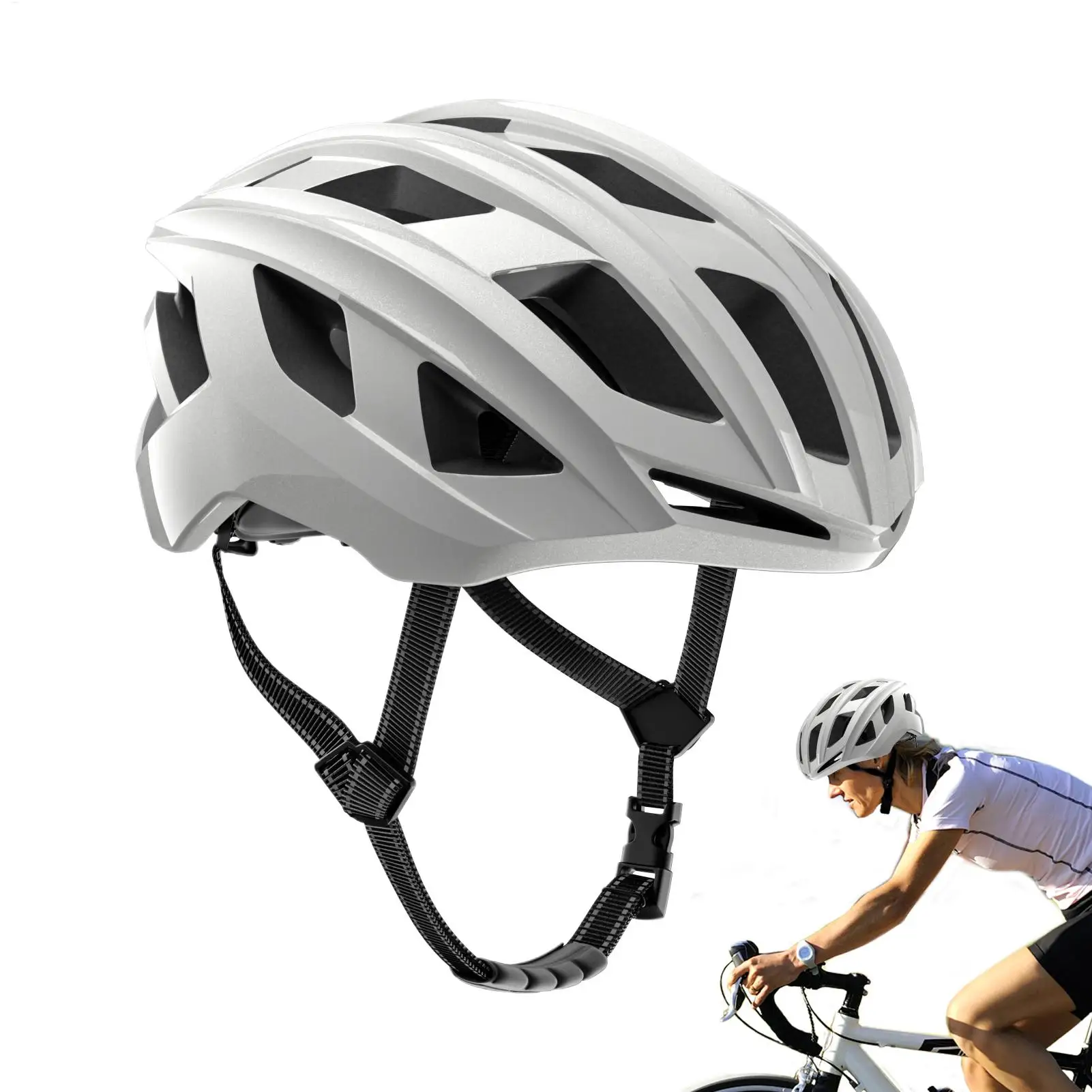 

Bike Helmet Commuting Helmet Breathable Safety Adjustable Riding Protective Gear For Women Men Biking Cycling Outdoor Sports