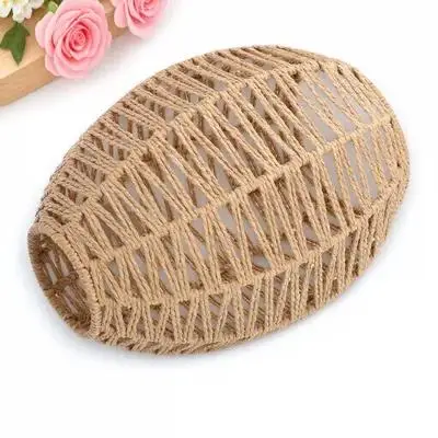 

Hand-Woven Lampshade Imitation Rope Woven Light Shade Pendant Cover For Living Room Bedroom Room Decor Woven Ceiling Lamp