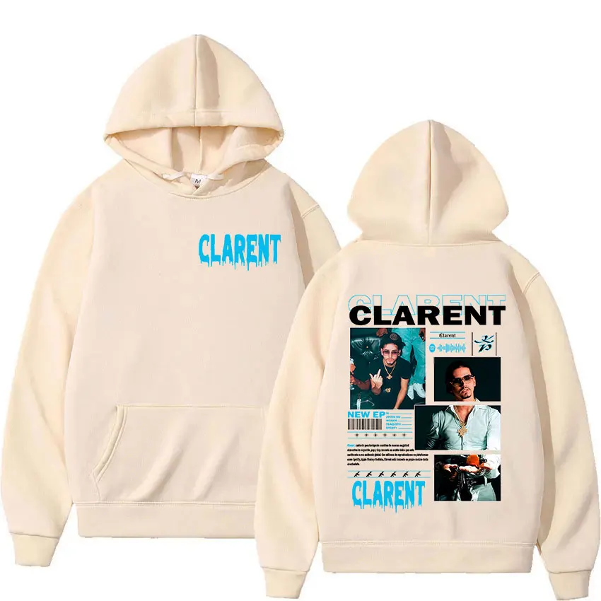 Rappeur CLARENT Tour 2025 Album Hoody Herrenbekleidung Vintage Übergroße Sweatshirts Hip Hop Gothic Langarm Hoodies Streetwear – Detail 7