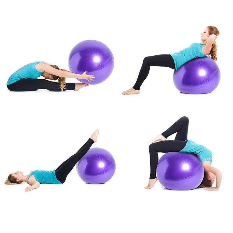 45-85 cm PVC Yoga Ball Gym Fit Ball Thickened Explosion-proof Exercise Home Fitness Pilates Sport Balance Ball Yoga Equipment