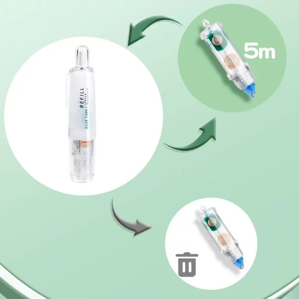 ลูกกลิ้งเทปกาวแบบยืดหดได้ลูกกลิ้งเทปสองชั้นสำหรับเครื่องจ่ายกาวสมุดติดรูปสำหรับโครงการถ่ายภาพในบ้านและโรงเรียน