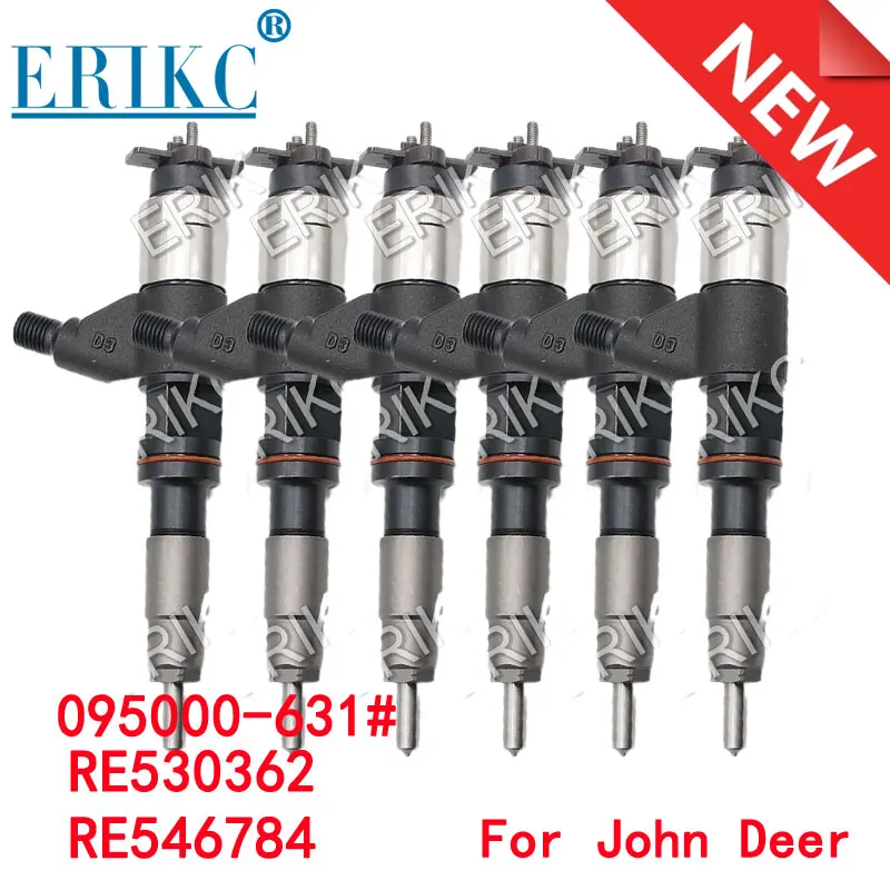 6PCS 095000-6311 Common Rail Injection RE530362 RE546784 for John Deer 4.5L 6.8L Engine Fuel Injector RE531209 SE501925 DZ100212