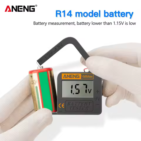 ANENG 168MAX Portable Battery Tester for Daily Use Battery Maintenance and Replacement Voltage Checker High Accuracy Battery