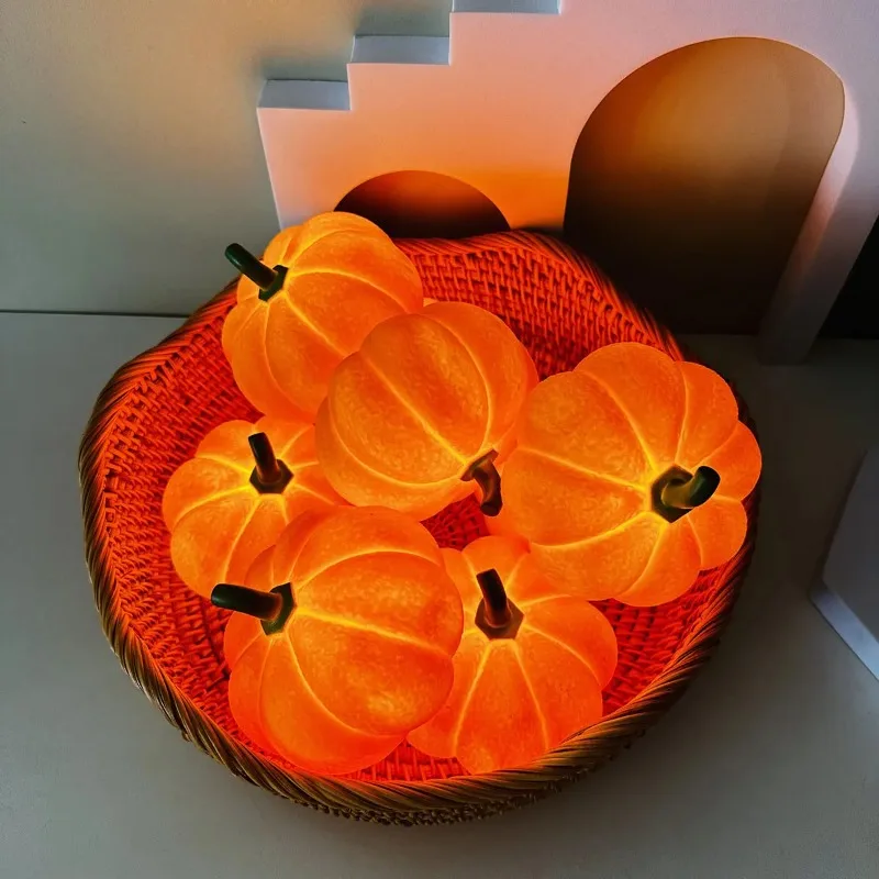 Abóbora criativa luz noturna decoração de halloween luz noturna quarto dormitório atmosfera suave luz noturna com luz de sono