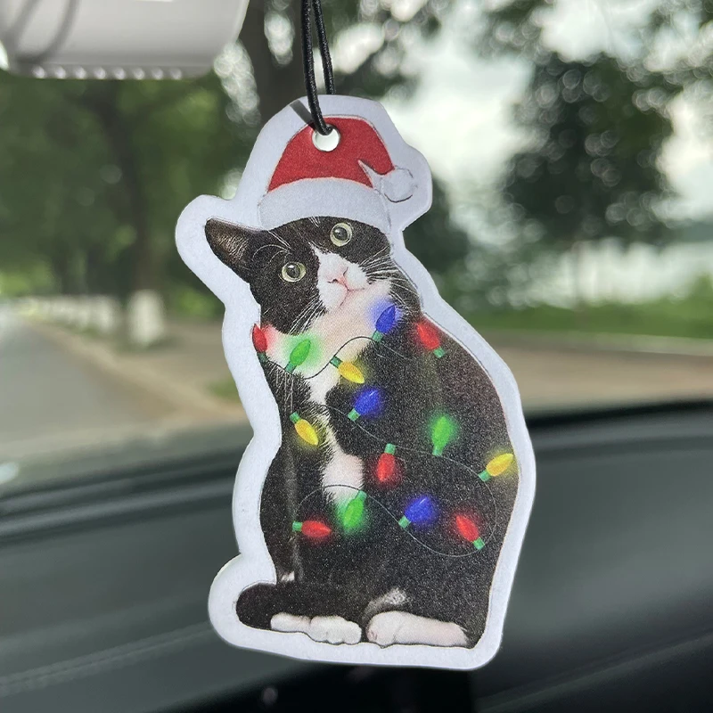 القط عيد الميلاد إكليل زخرفة شجرة عيد الميلاد الديكور فراشة الفاكهة جرس الصنوبر المخروط السنجاب شجرة الصنوبر سانتا كلوز الرنة مزلقة هدية إعطاء فريزيا والإنجليزية الكمثرى رائحة (المعطر الهوائي سيارة ، مرآة الرؤية الخلفية المرحاضية ، ديكور غرفة المعيشة ، ديكور غرفة المعيشة ، غرفة المعيشة ، غرفة المعيشة الداخلية لغرفة المعيشة ، غرفة المعيشة #3