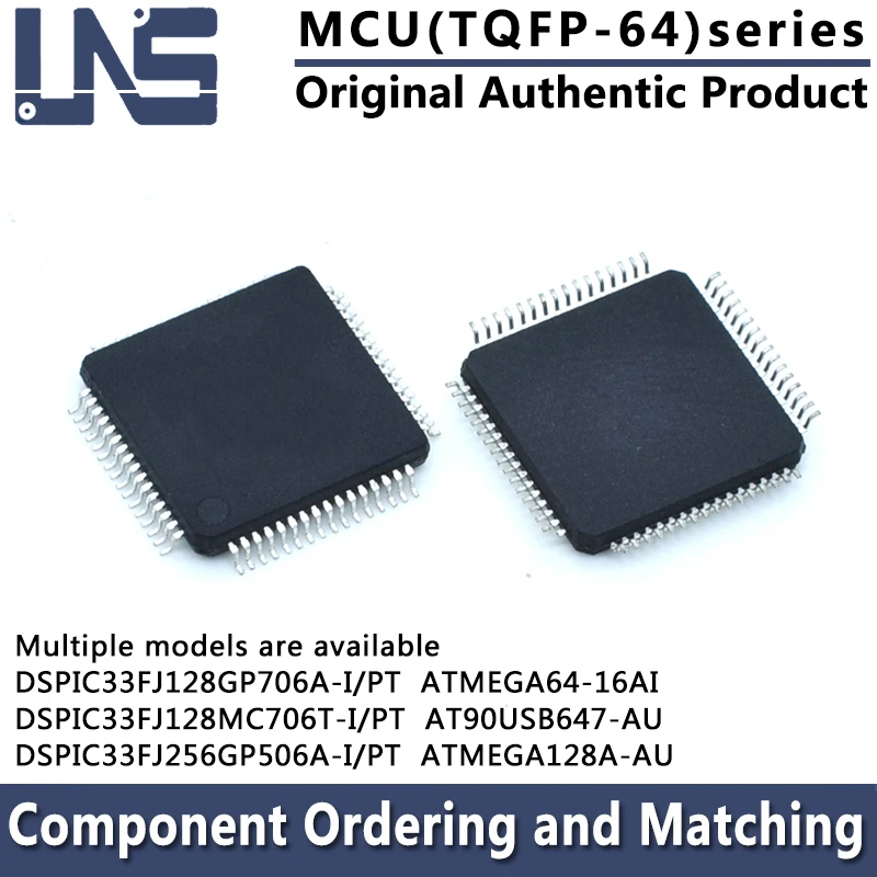 AT90USB647-AU ATMEGA128A-AU ATMEGA64-16AI DSPIC33FJ128GP706A-I/PT DSPIC33FJ128MC706T-I/PT DSPIC33FJ256GP506A-I/PT TQFP-64 MCU