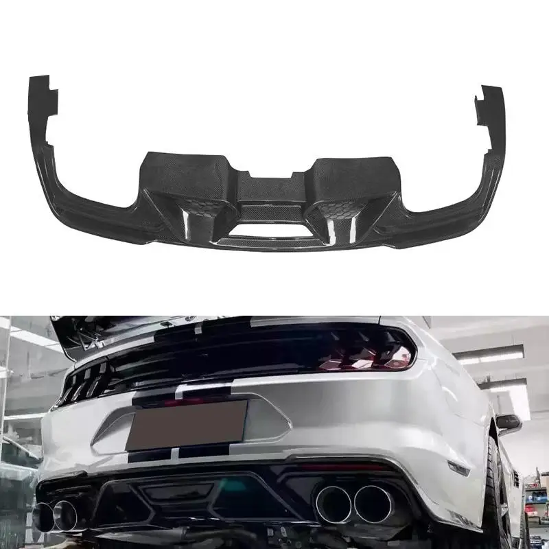 

GT500 Carbon Fiber For Ford Mustang GT500 MACHE 2018-2022 Rear Bumper Splitter Lip Diffuser ,Perfect installation