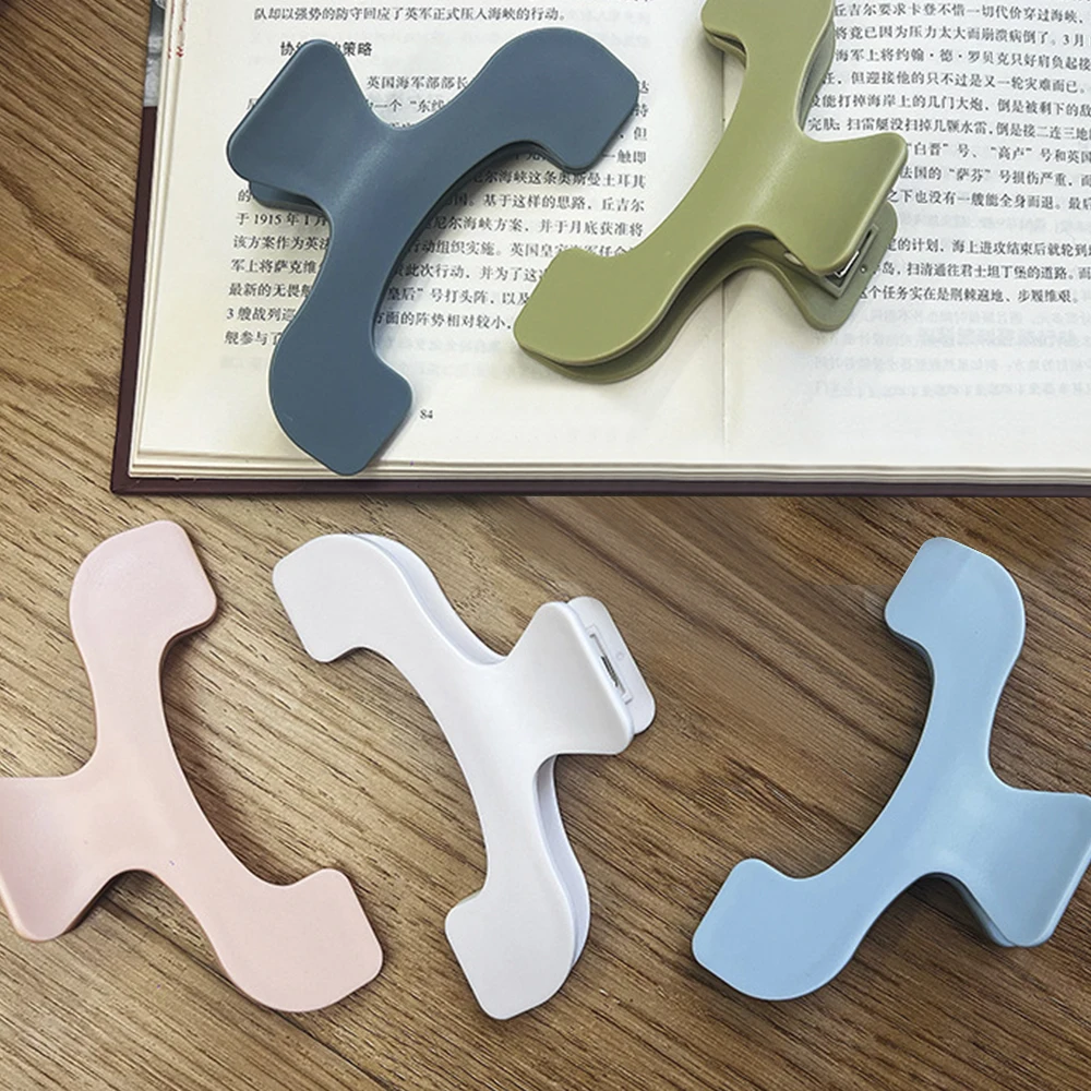 1Pc White/Blue/Pink Book Holder 12cm Creative Book Holder Creative Note Holder Practical Stationery Accessories Book Holder