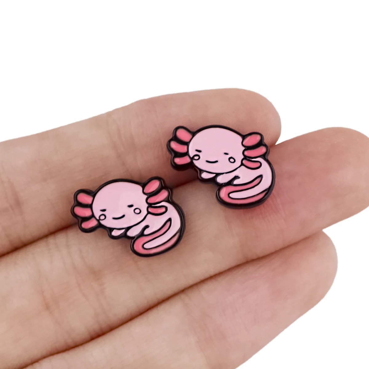 BG2319 Cute Axolotl Fashion Stainless Steel Earrings Stud Earring For Women Cartoon Earring Piercing Jewelry