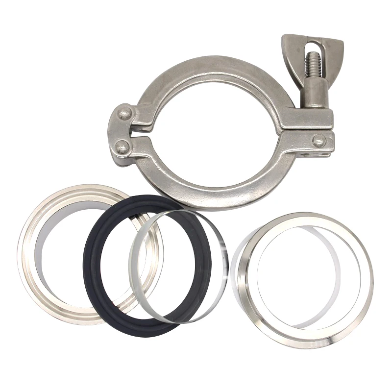 316L Stainless Steel Sight Glass Sanitary Grade Quick-loading Clamp Type Chuck Inner Glass Observation Window