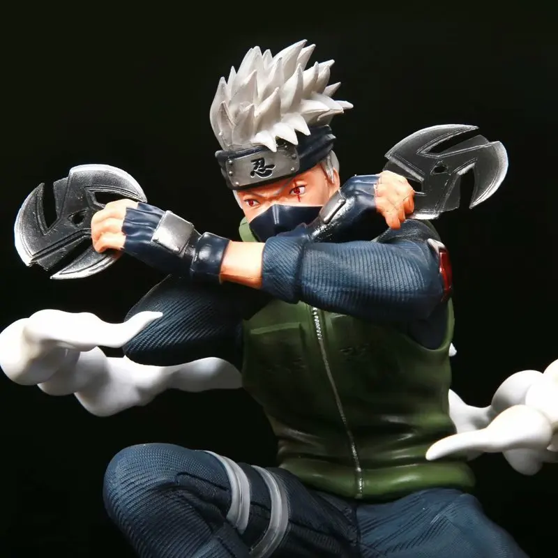 29cm nova naruto anime figura hatake kakashi perímetro pvc modelo cena estátua decoração de mesa ornamentos presentes de natal brinquedos