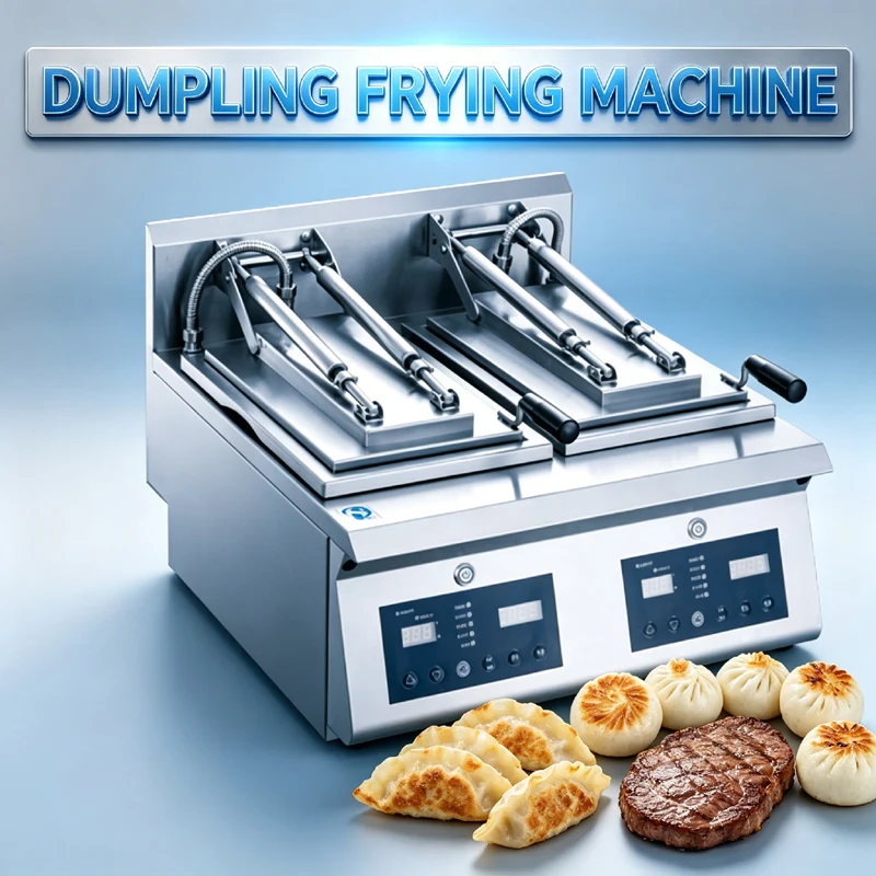 Auto Water Injection Timing Electric Frying Pan Multifunctional Commercial Dumpling Machine For Steak Water Fried Bun Pancake