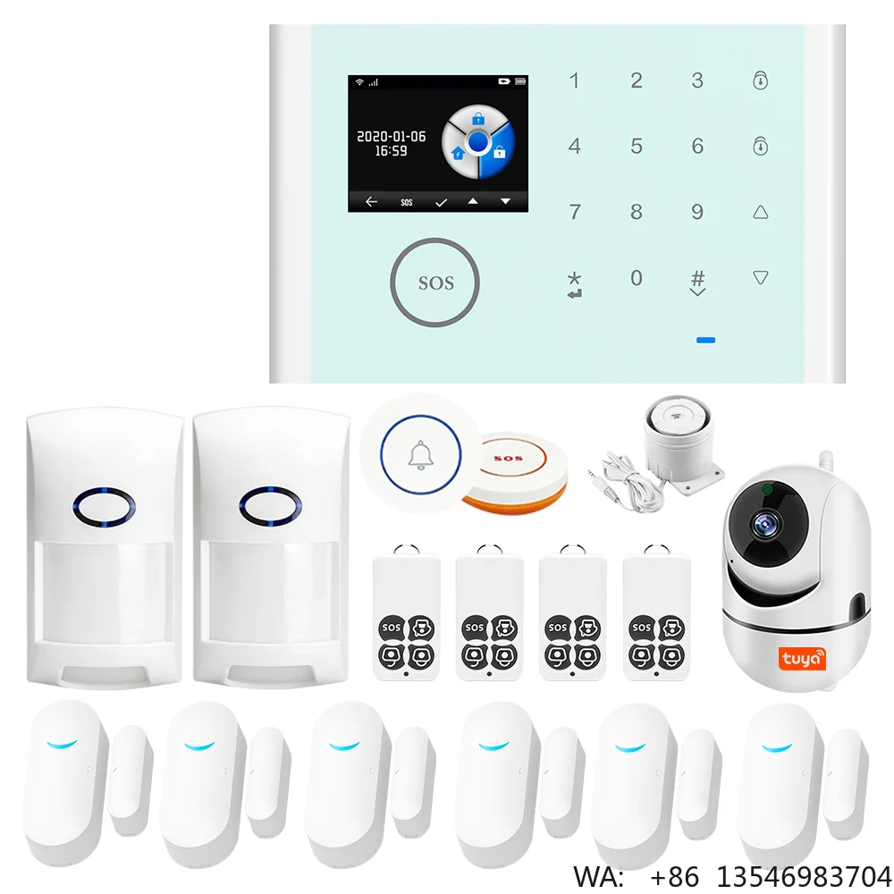 

Infrared Alarm Remote Control Camera Doorbell Tuya Intelligent Voice Home Alarm System