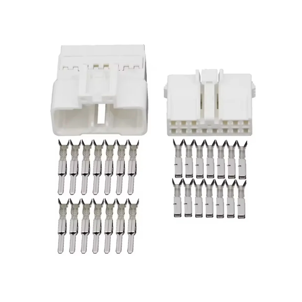 

1 Sets 14 Pin Automotive Connectors White Male and Female Car Connector with Terminal DJ7142-2.2-11/21MG641113/MG651110