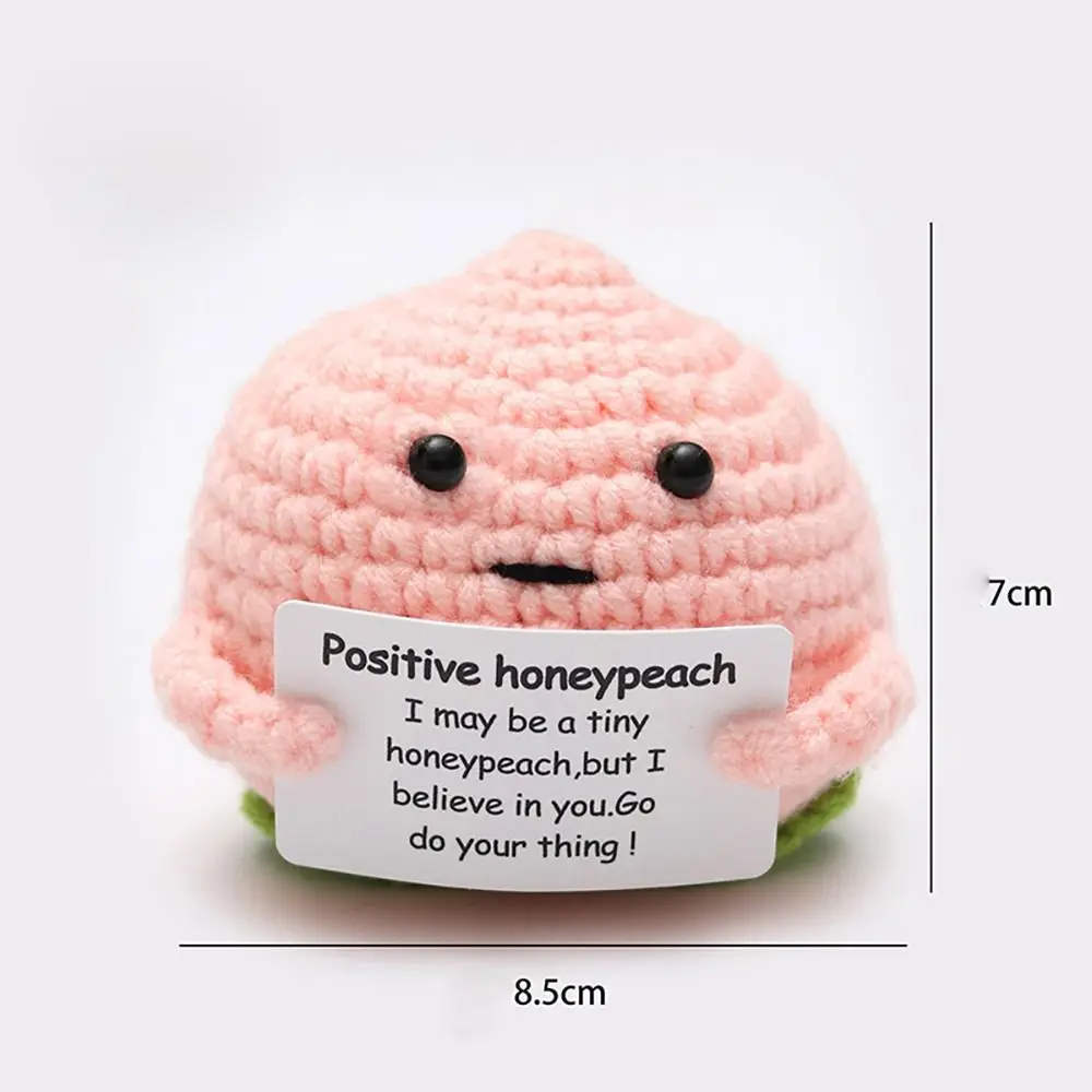 Knitted Positive Energy Potato Vegetable Fruit Mini Knitting Wool Yarn Gift Potato Ornament Birthday Holiday