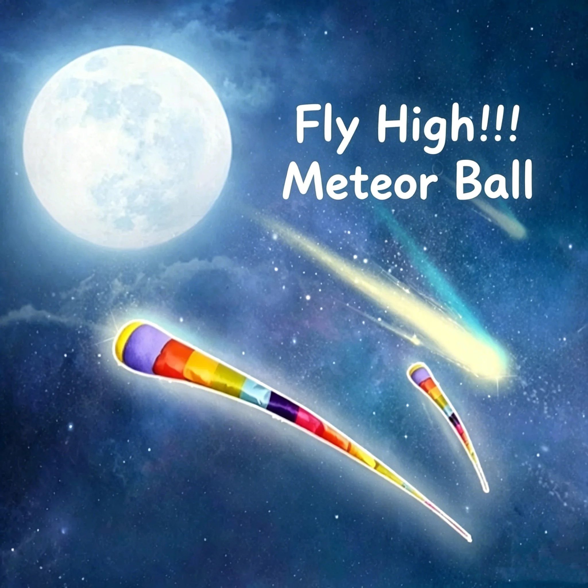 Fun Meteor Ball Outdoor Colorful Ribbon Soft Wind Resistance Sensory Integration Training Throwing Sandbags Party Gifts  Adults