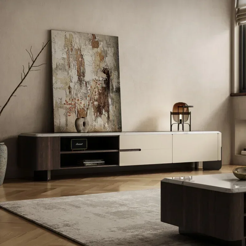 B Wood Tv Stand Monitor Television Cabinet Modern Furniture Living Room Mueble Luxury Home Unit Pedestal Table Supports Cradle