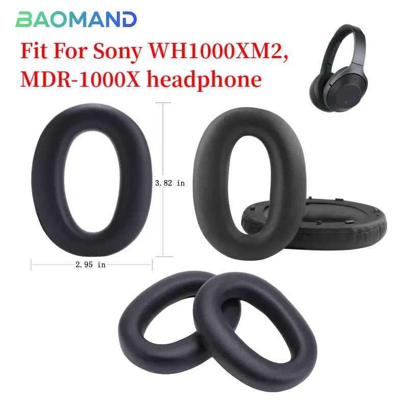 

Ear Pads For Sony WH1000XM2, MDR-1000X Headphones Replacement Foam Earmuffs Cushion Headset Covers Sponge Leather Foam