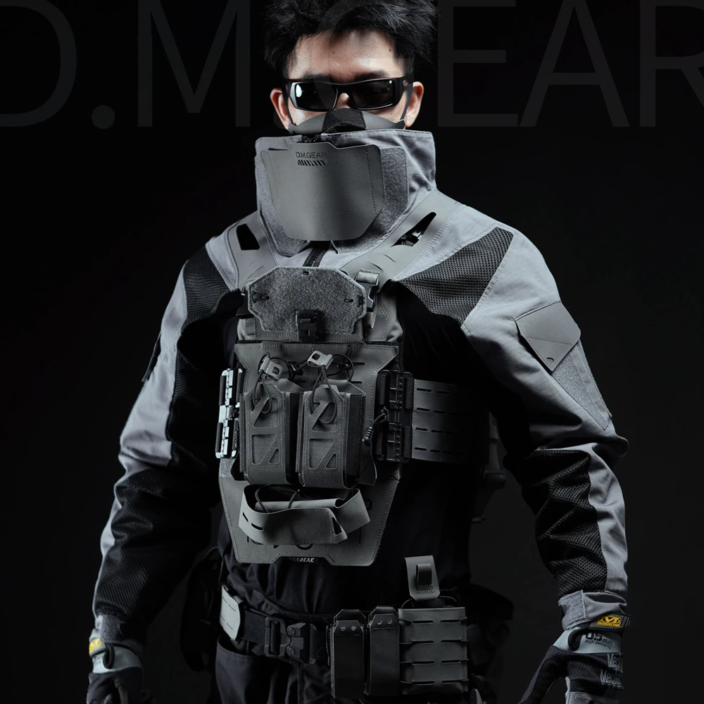 بدلة قتالية تكتيكية DMgear بأكمام طويلة قابلة للتنفس ومريحة ومتوافقة مع درع الصدر التكتيكي