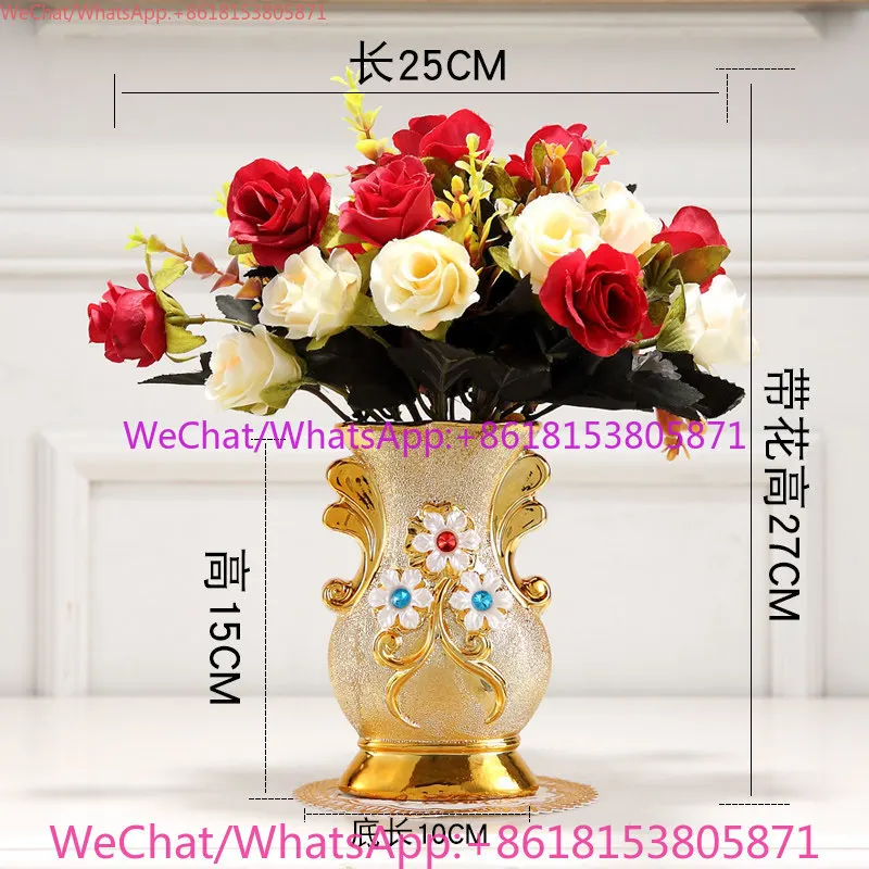 European ornament creative home decoration dried flower simulation flower room desktop vase