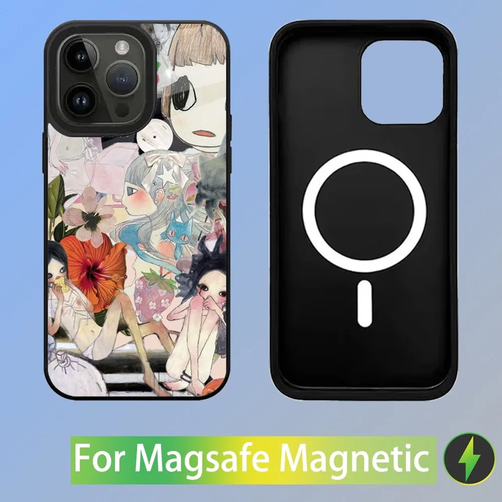 Aya Takano Japanese painter Phone Case For iPhone 15,14,13,12,11,Plus,Pro,Max Mini Magsafe Magnetic Wireless Charging