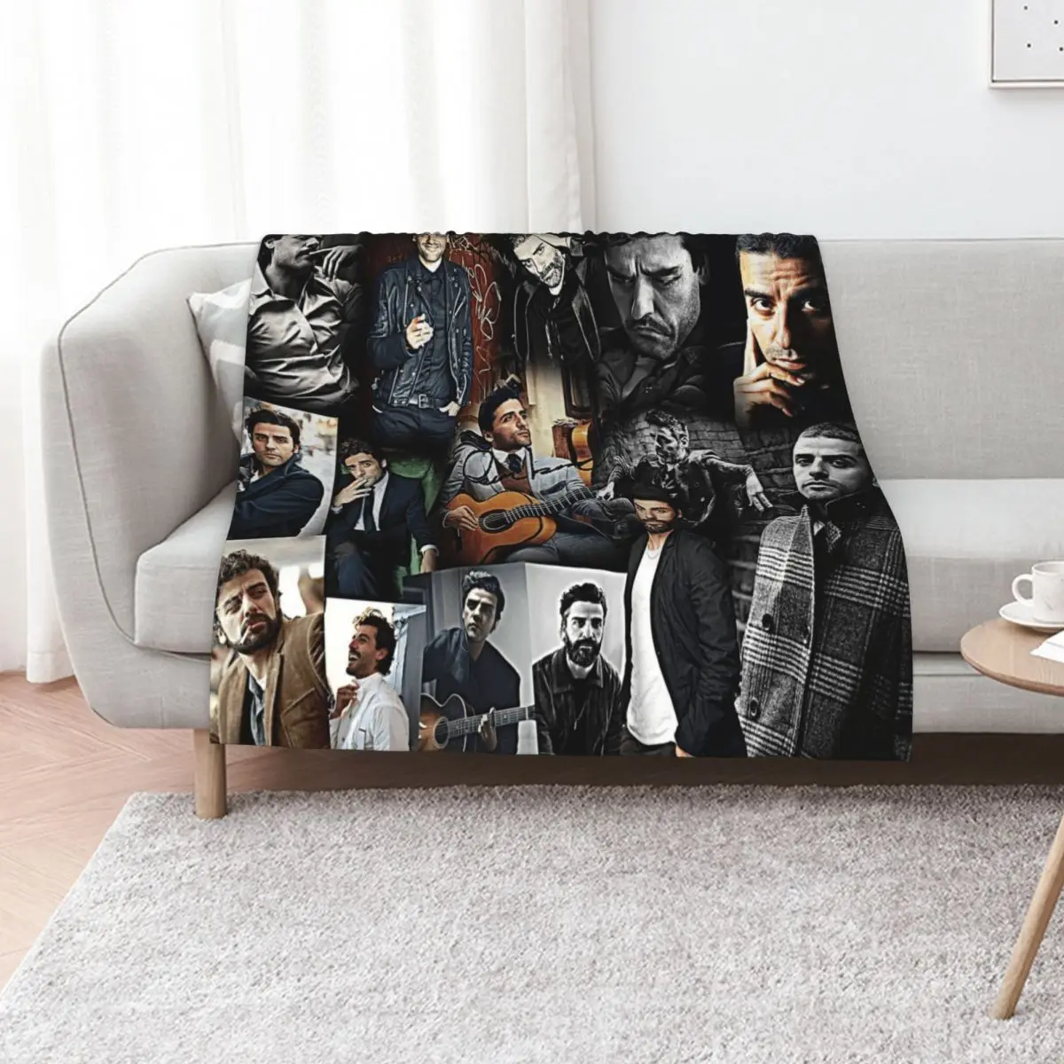oscar isaac Throw Blanket For Decorative Sofa Luxury Designer Flannel Fabric for sofa Luxury Throw Blankets