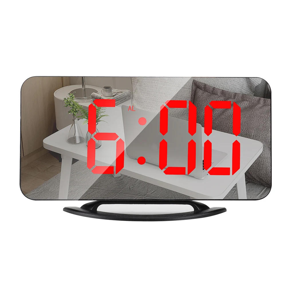 Small Projector Digital Alarm Clock Electronic Led Lantern Automatic Projection Clocks for Bedroom Living Room