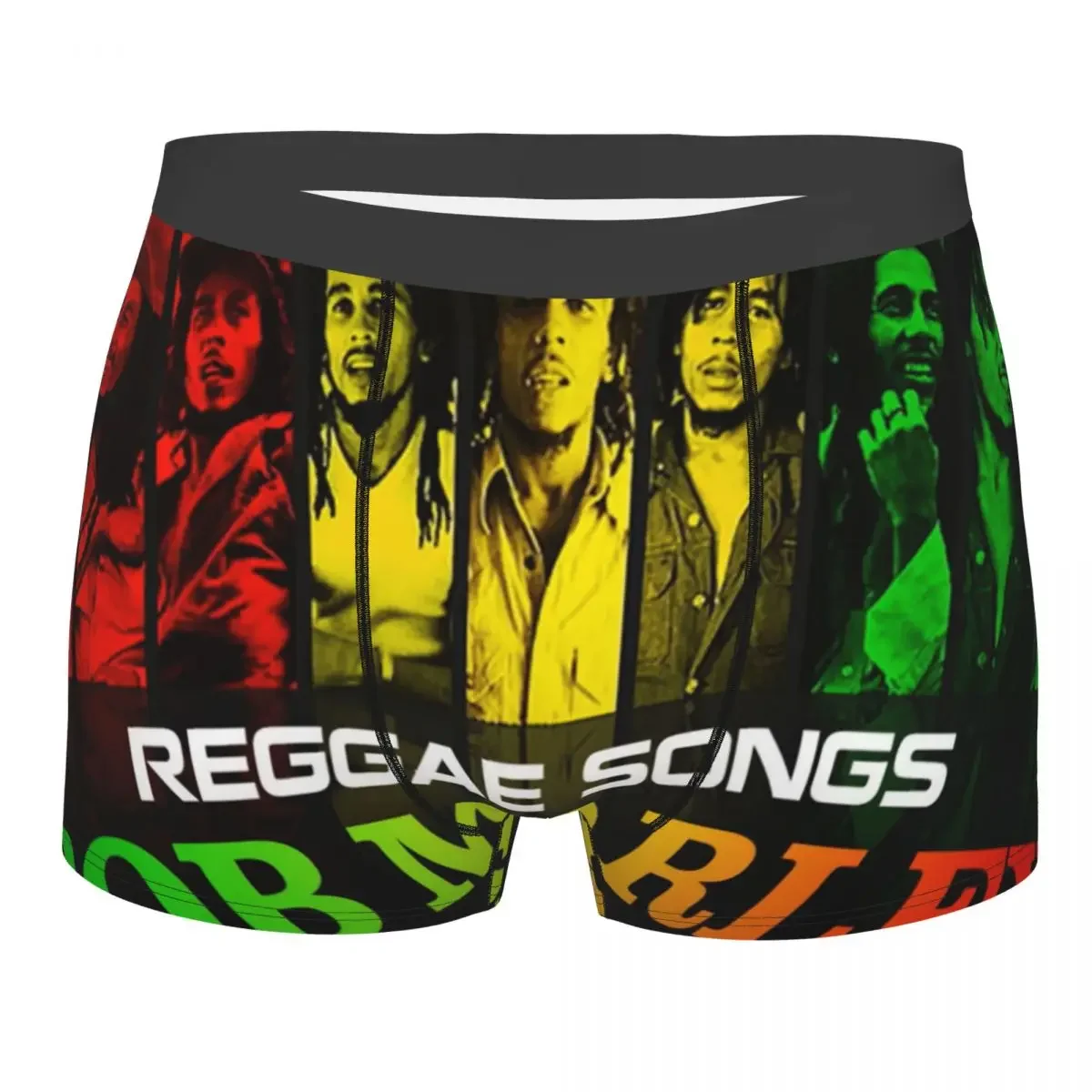 Sexy Reggae Songs Bob Marley Boxers Shorts Panties Men's Underpants Comfortable Jamaican Singer Briefs Underwear