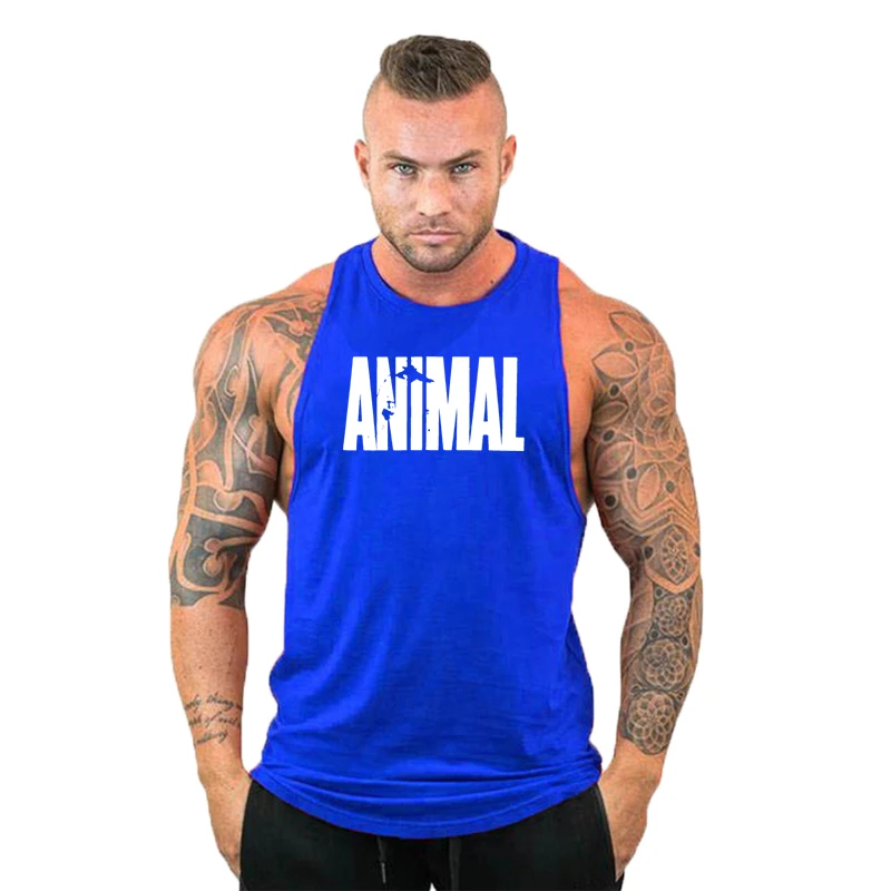 New Gym Tank Top Summer Brand Cotton Sleeveless Shirt Casual Fashion Fitness Stringer Tank Top Men bodybuilding Clothing M-XXL