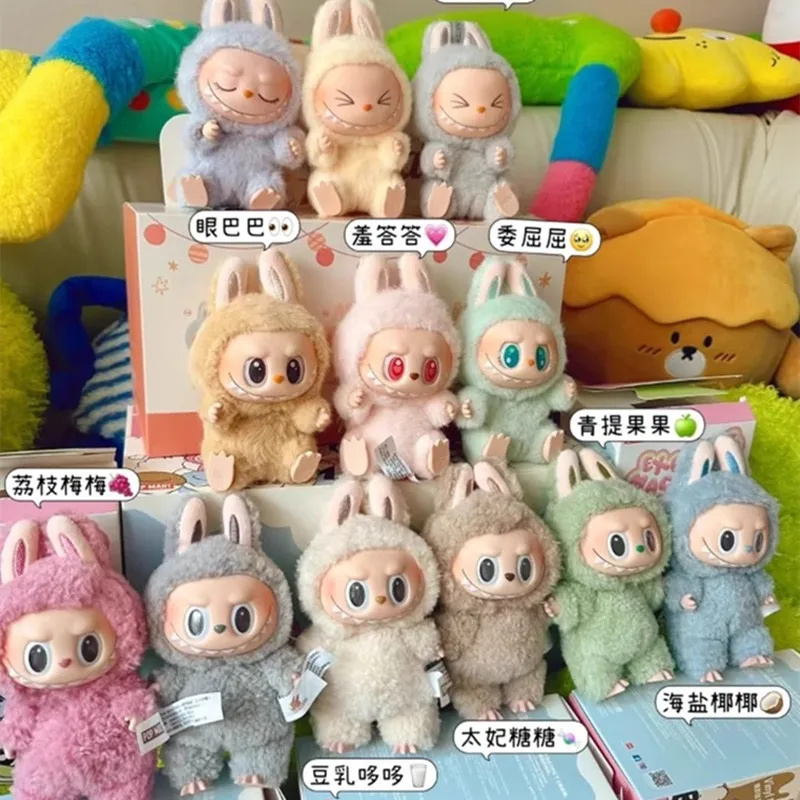 

2025 Labubu In Stock Hot Anime Figure Have A Seat Series Pvc Pendant Doll Model Monster Replica Keychain Kid Toys Birthday Gifts