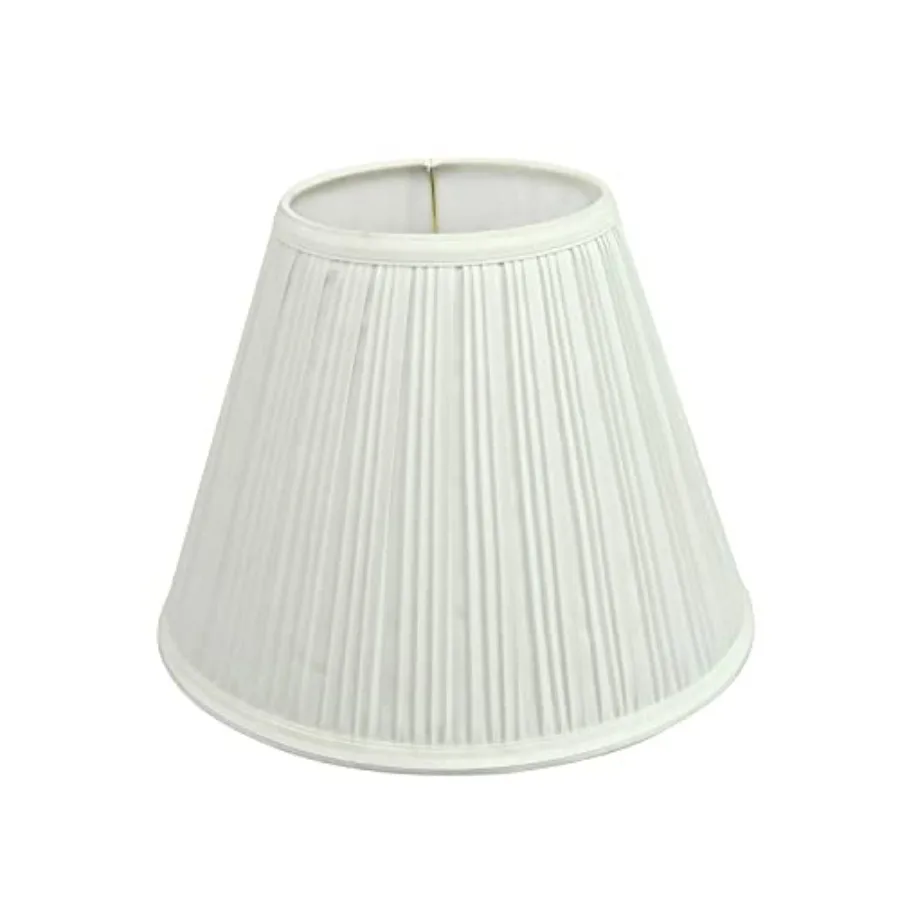 

59101A Empire Uno Lamp Shade in Powder White 5" Top x 10" Bottom x 8" Slant Height Slip UNO 33mm