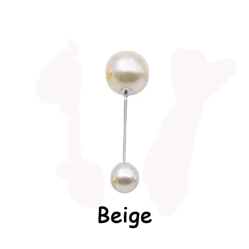 1PC Fashion European Simulated Pearl Brooch Pins For Women Metal Color Suit Lapel Pins And Brooches Collar Jewelry Accessories