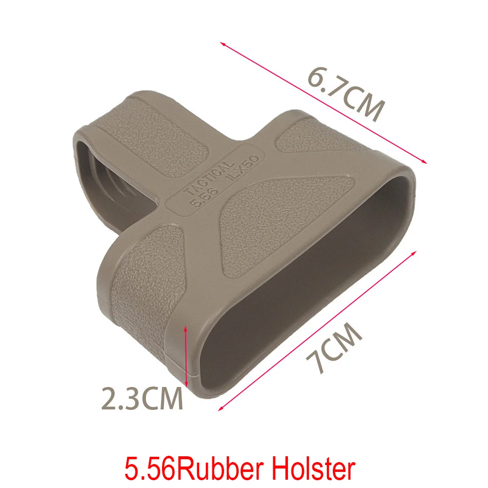 5.56 7.62 guanto in gomma a sgancio rapido per fondina con manicotto in gomma per caricatore da 9mm per manicotto per caricatore M4 AK