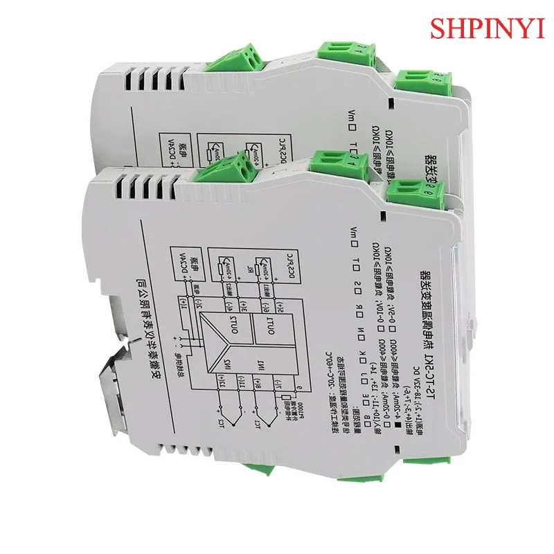 Konverter Isolator Sinyal Temperatur Resistansi Termal 4-20mA Isolator Sinyal Terprogram Indikator Transmitter