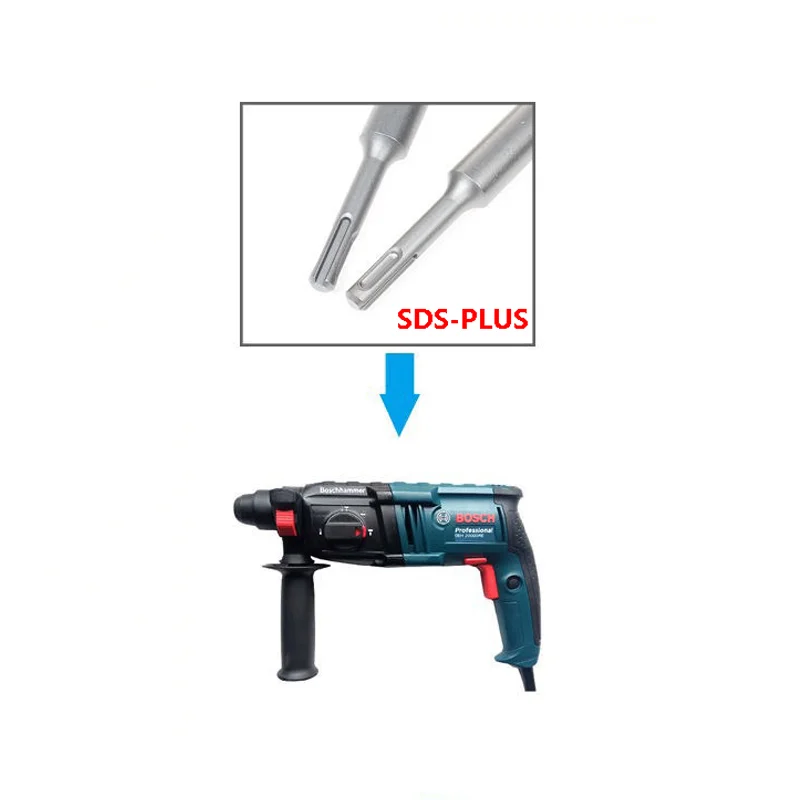 1000mm 1pcs SDS PLUS Extra long bit Extension bit Cross bit rotary hammer bit. Concrete, walls, stone  punch