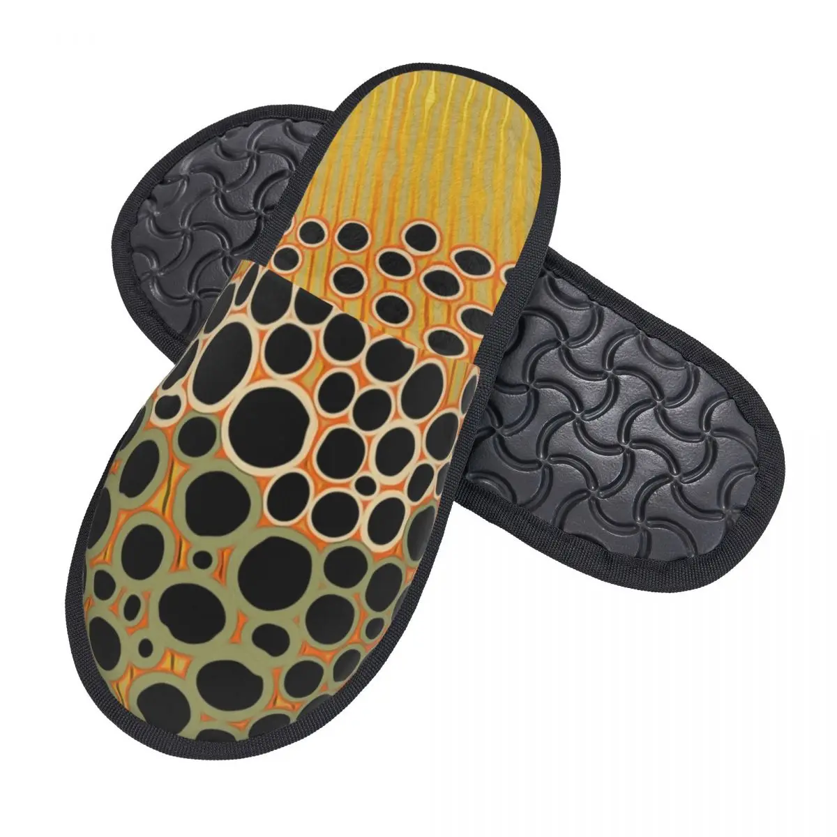 مخصص طباعة النساء سمك السلمون المرقط كامو شبشب منزل لينة الدافئة التمويه رغوة الذاكرة رقيق النعال داخلي في الهواء الطلق الأحذية #2