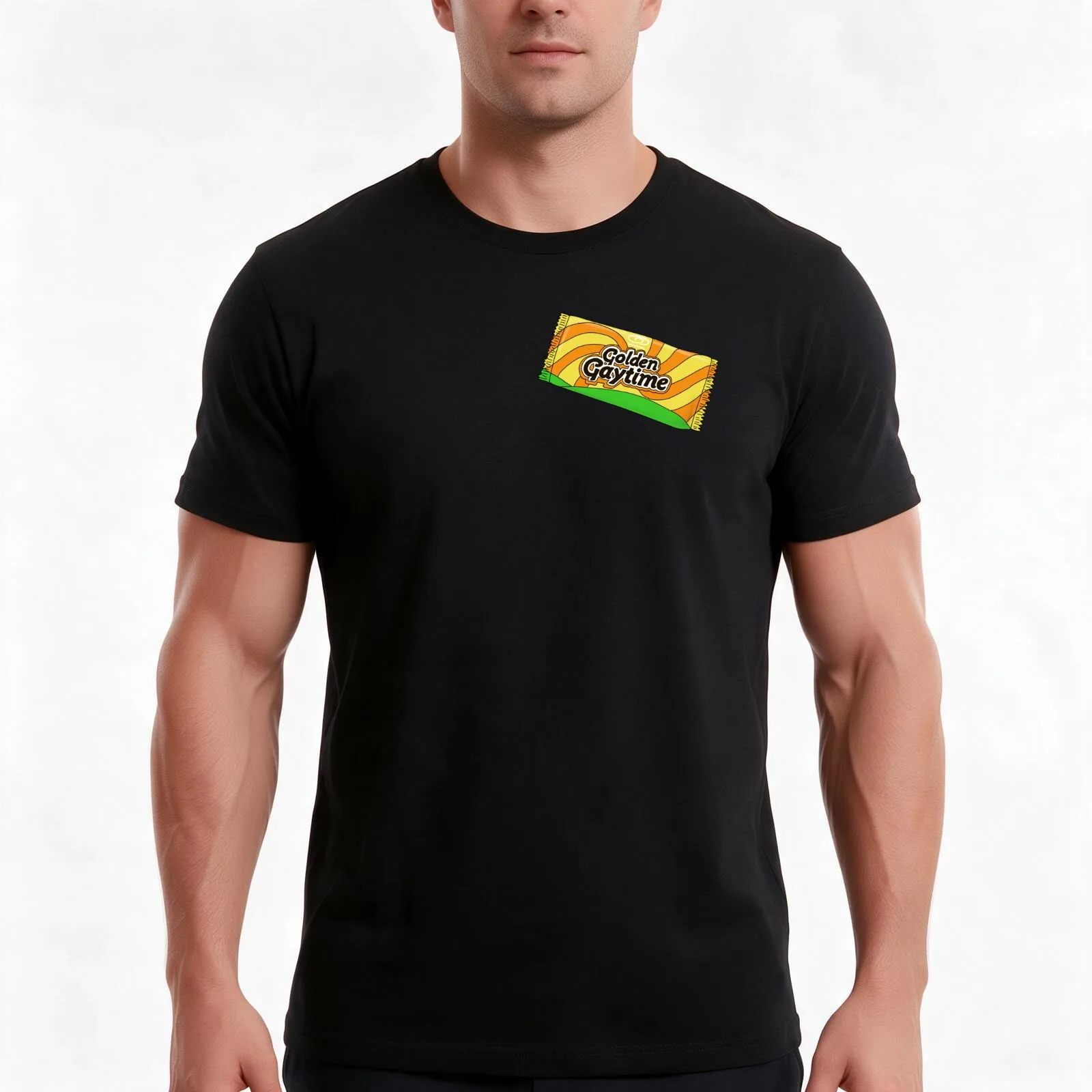 Golden Gaytime - Aussie Icons T-Shirt, Summer Casual Cotton Tee, Oversized Streetwear Tops, Vintage Graphic Print, 100% Cotton