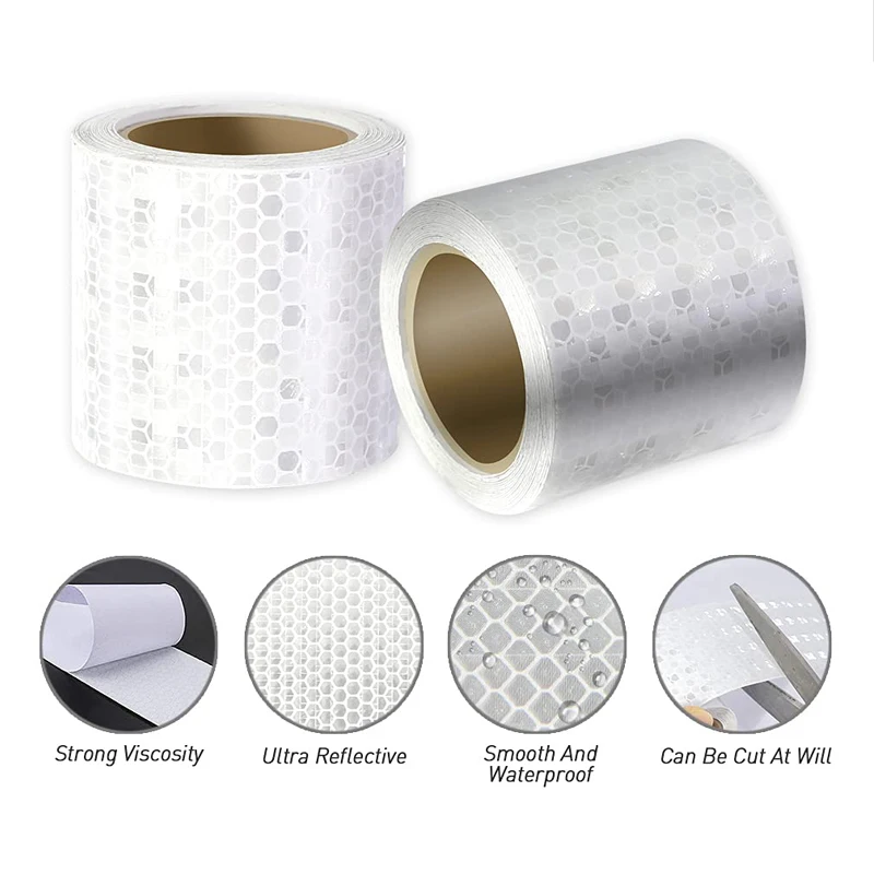 3M/1M Car Reflective Tape Safety Stickers For Auto Bike Motorcycle Baby Stroller Reflective Strip Sticker