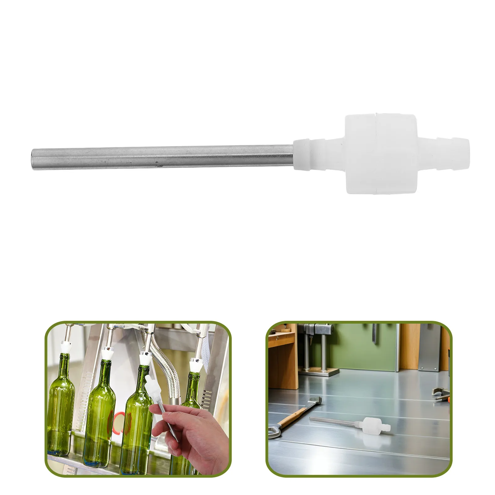 Industrial Liquid Filling Machine Check Valve Food Safe Anti Leak Filler Discharge Spout One Way Backflow Preventer Nozzle