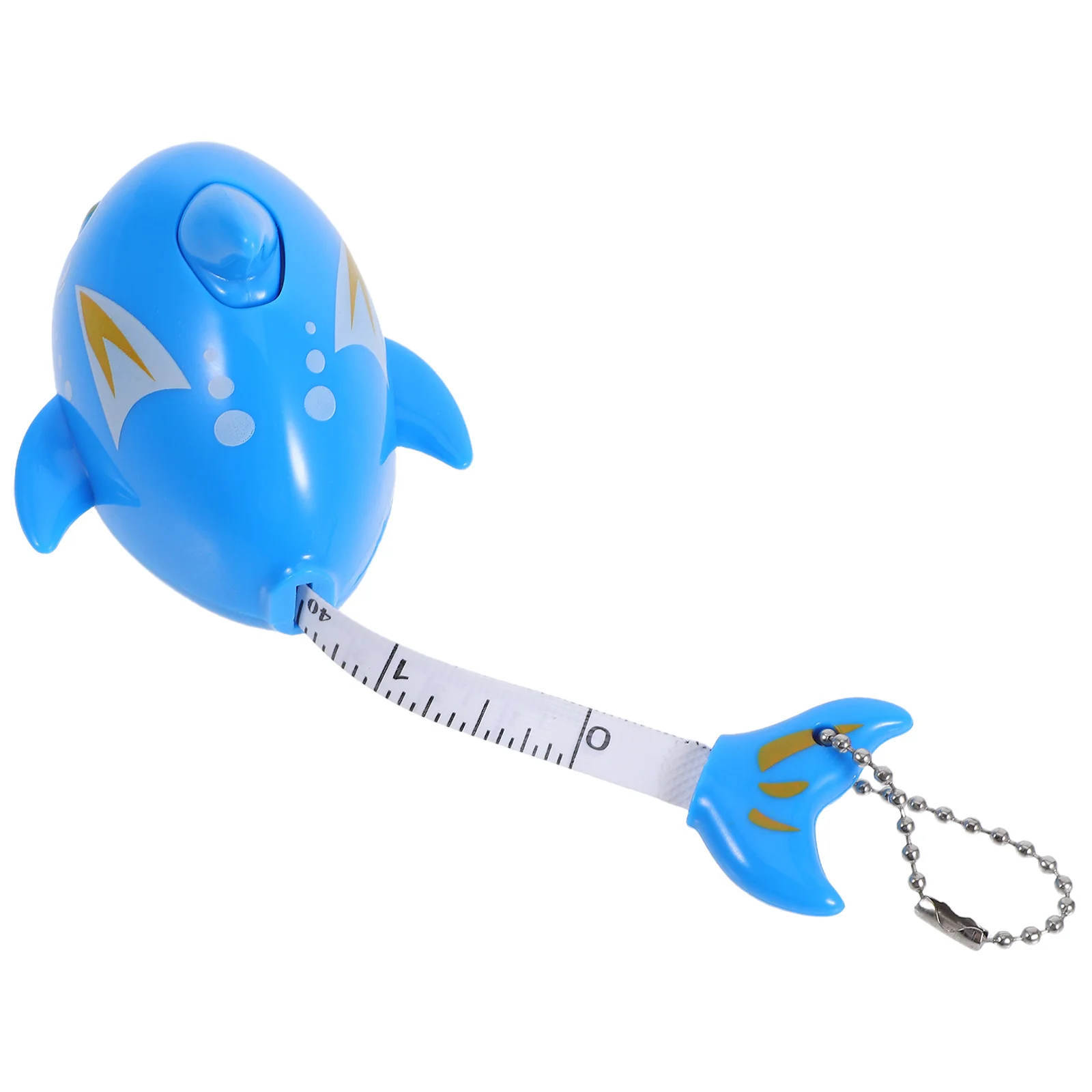

1M Dolphin Themed Tape Measure Blue Pocket Size Measuring Ruler for Tailor Sewing Body Dieting Craft Kids Educational Activity