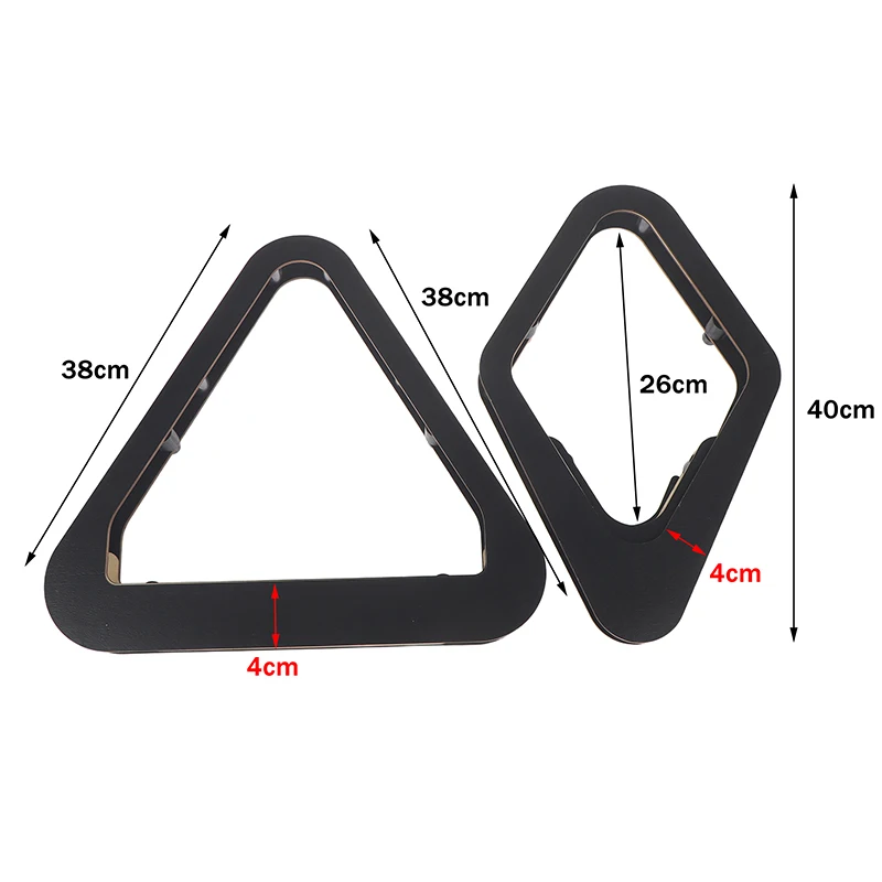 【OD】Professional Pool Ball Rack Adjustable 8 9-Ball Triangle For Tournament Play Heavy Duty Billiard Accessories 1PC