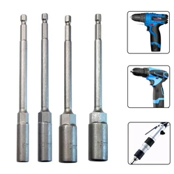 1Pc Socket 150mm Hexagon Nut Driver Drill Bit Adapter 5.5-19mm For Electric Wrench Extension Sleeve Car Repair Manual Tools