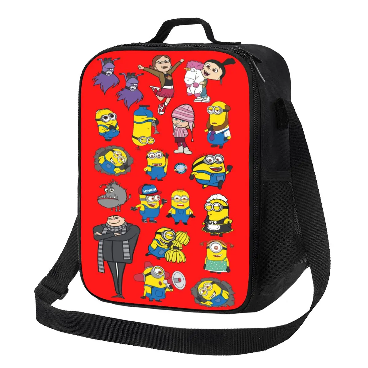 

Изолированная сумка для обеда в стиле аниме M-Minions с героями мультфильмов для женщин, термохолодильник, сумка для обеда, офис, пикник, путешествия