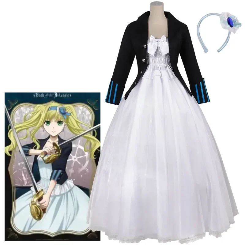 2025 New Black Butler Elizabeth Midford Cosplay Costumes Kuroshitsuji: Book Of The Atlantic Lizzy Princess Dress Women's Si abc